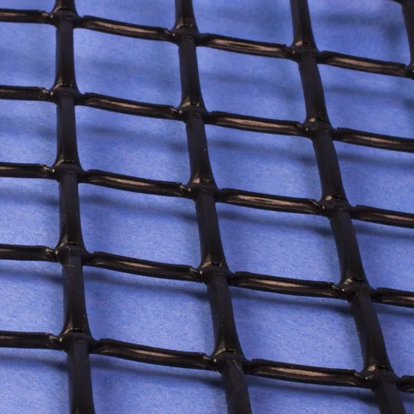 Plastic Netting, Square Mesh, Black, 3/4" Mesh
