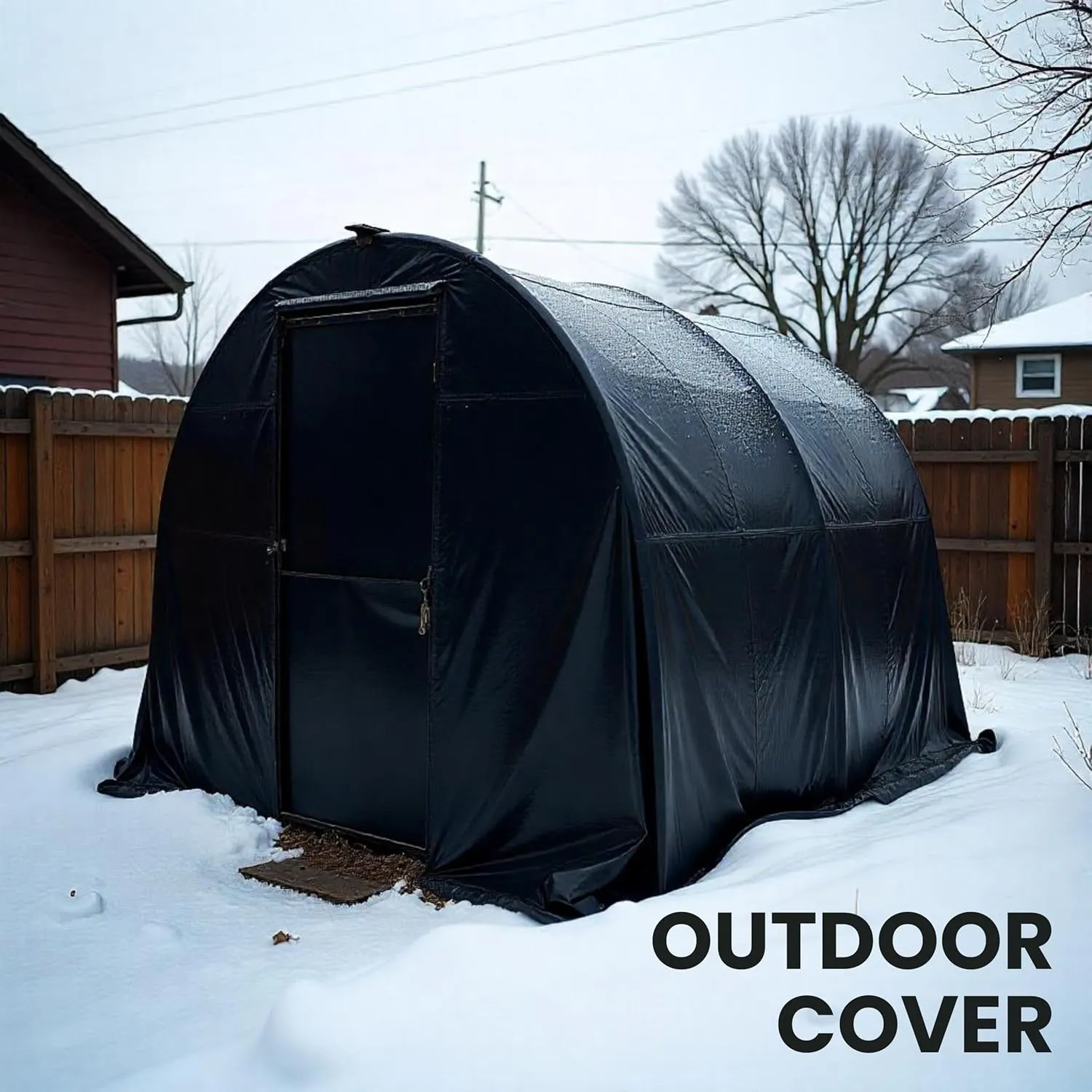Plastic Sheeting (10' x 25') Long, 6 Mil (Black) - UV Protection Poly Sheeting Polyethylene Film, Heavy Duty Greenhouse Plastic Sheeting
