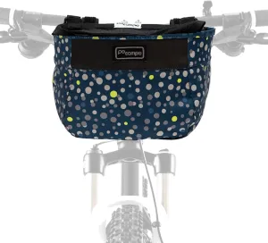 Po Campo Crescent Bicycle Basket – Large Bike Basket – Handlebar Bag for Cycling – Waterproof Fabric Colorful Bike Basket for Women, Men, Kids