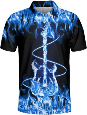 Polo Shirts for Men Aloha Shirt Mens Polo Shirts Short Sleeve Button Up Shirt Men Golf Shirts