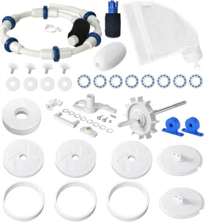 Pool Cleaner Tune Up Rebuild Repair Kit for Polaris Pool Cleaner 280 with Wheel, Tire, Drive Shaft,Turbine Bearing, All Purpose Bag, Sweep Hose, Wheel Bearing, Tailsweep Pro and Other Parts