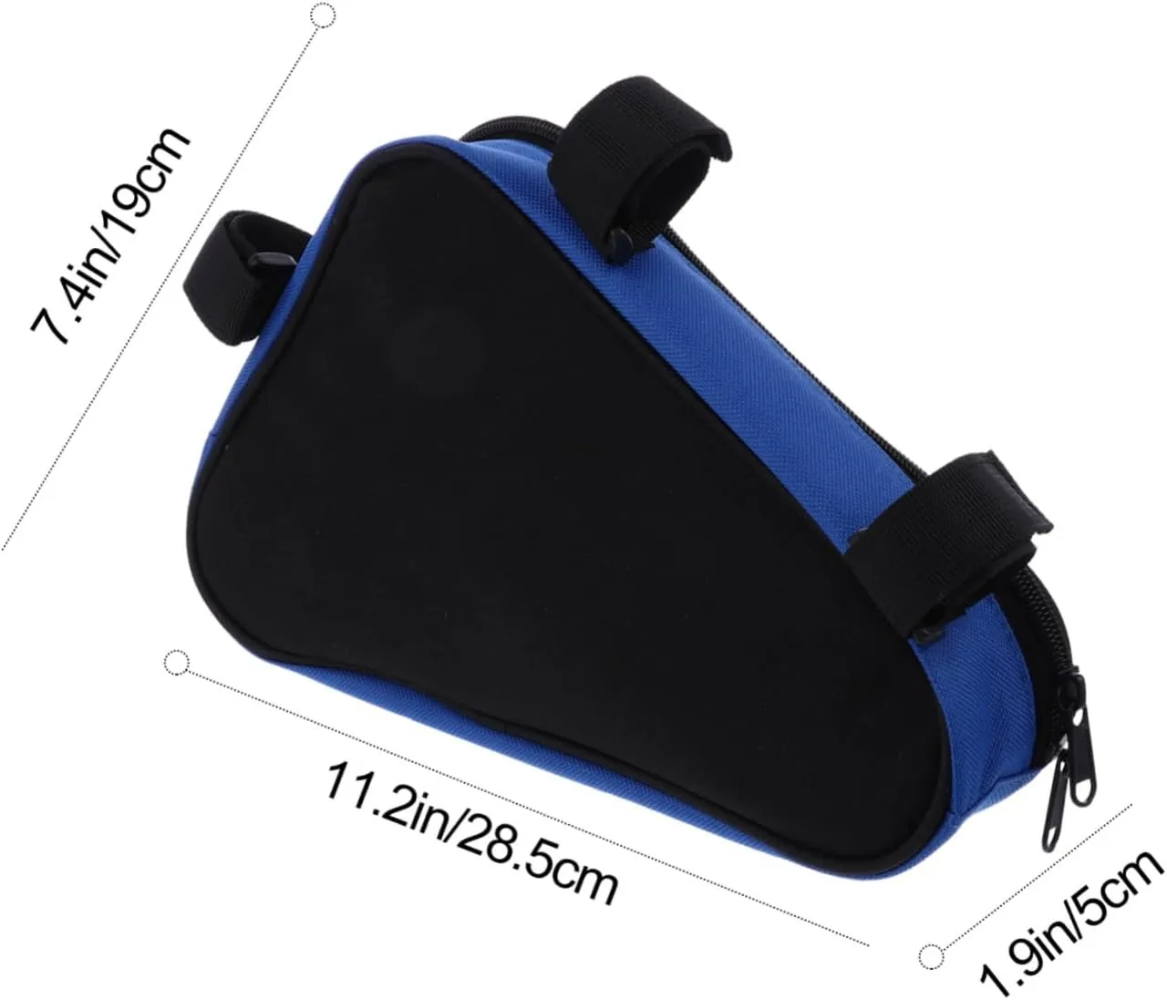 POPETPOP Cycling Triangle Bag Biking Accessories Mountain Bag Saddle Cycling Accessories Rear Bike for Handlebar Seat Waterproof Shoulder Frame Storage Tube Rack Polyester Blue