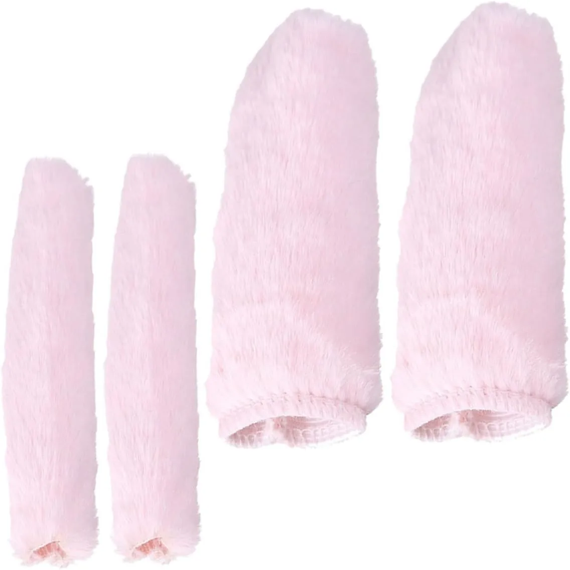 POPETPOP Plush Handle Gloves Bike Grip Furry Bike Handle Grips Accessories Handlebar Grips Mountain Bike Handle