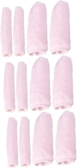 POPETPOP Plush Handle Gloves Bike Grip Furry Bike Handle Grips Accessories Handlebar Grips Mountain Bike Handle