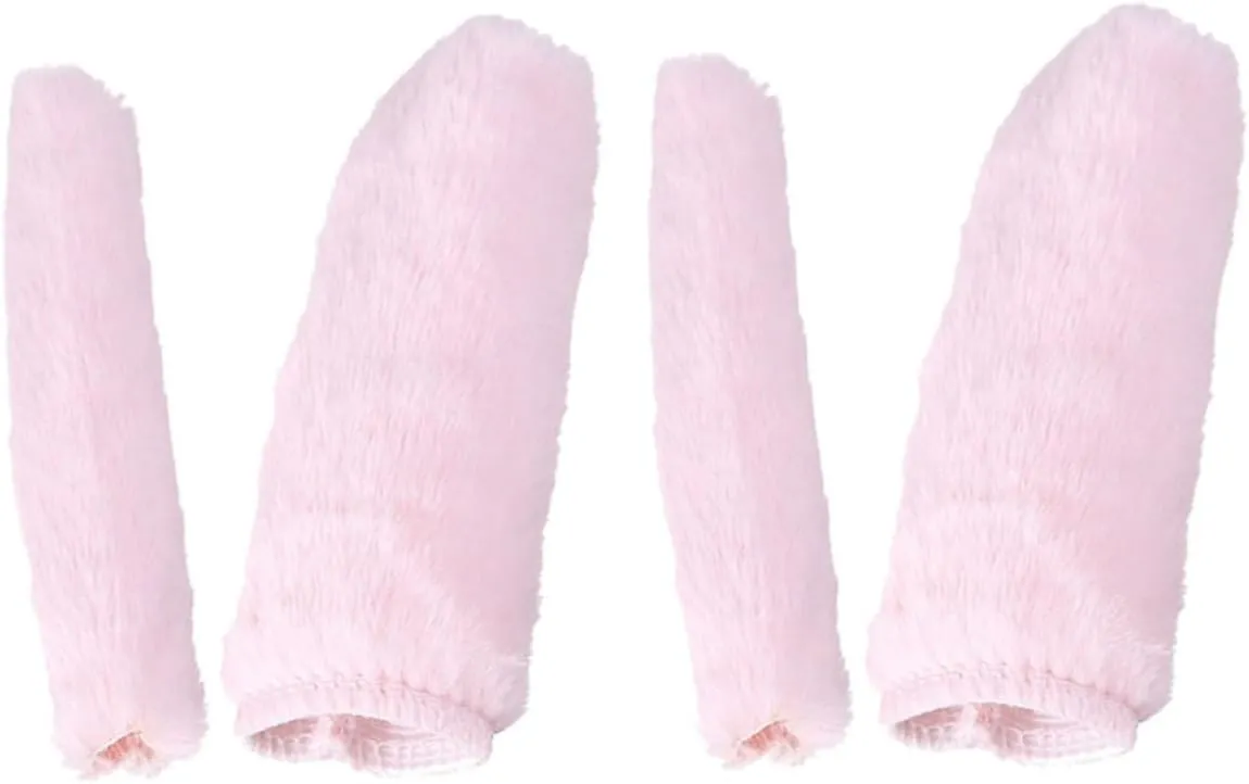 POPETPOP Plush Handle Gloves Bike Grip Furry Bike Handle Grips Accessories Handlebar Grips Mountain Bike Handle