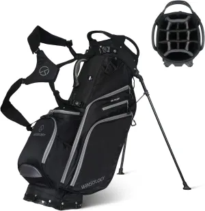 Pro Golf Stand Bag, 14 Way Top with Full Length Dividers, Lightweight Carry Bag with Dual Straps, Ergonomic Back Support, 10 Pockets with Cooler & Waterproof Pocket, for Men and Women