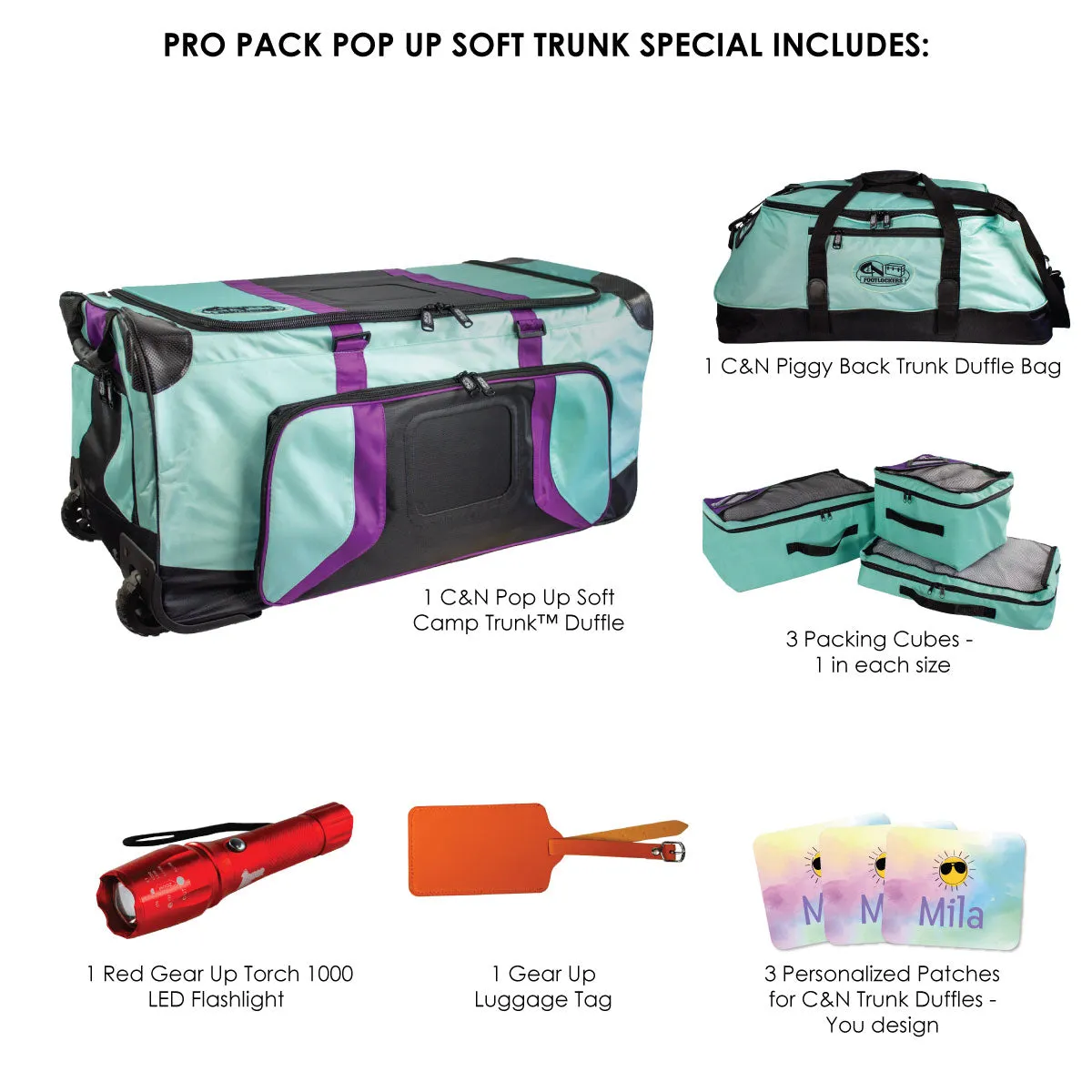 Pro Pack Pop Up Soft Camp Trunk™ Duffle - $85  in Free Accessories!
