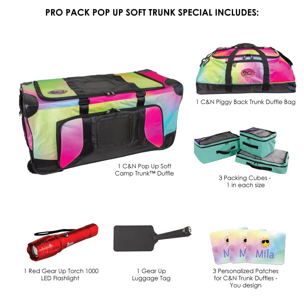 Pro Pack Pop Up Soft Camp Trunk™ Duffle - $85  in Free Accessories!