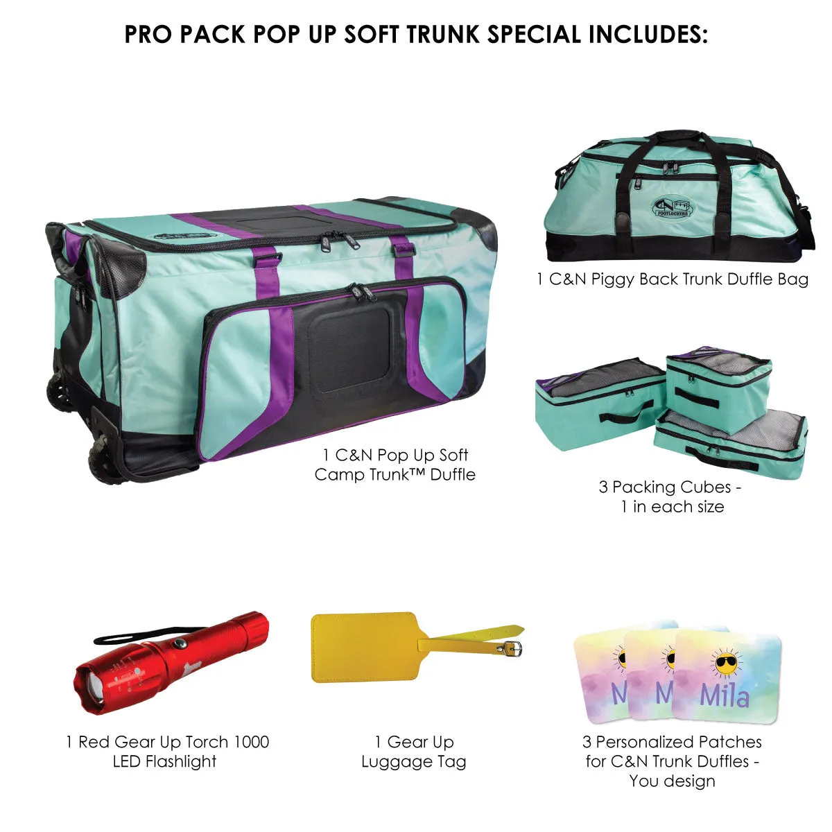 Pro Pack Pop Up Soft Camp Trunk™ Duffle - $85  in Free Accessories!