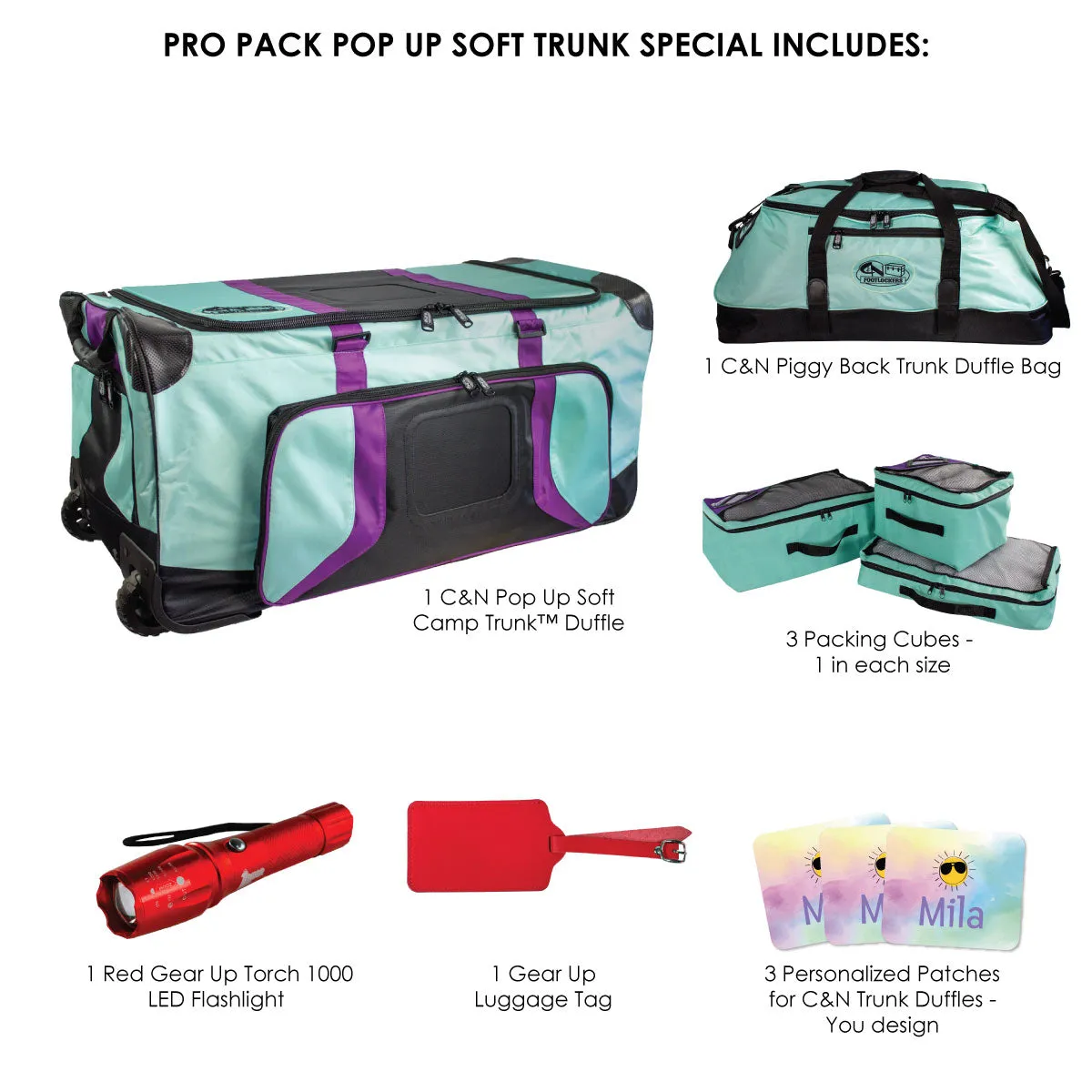 Pro Pack Pop Up Soft Camp Trunk™ Duffle - $85  in Free Accessories!