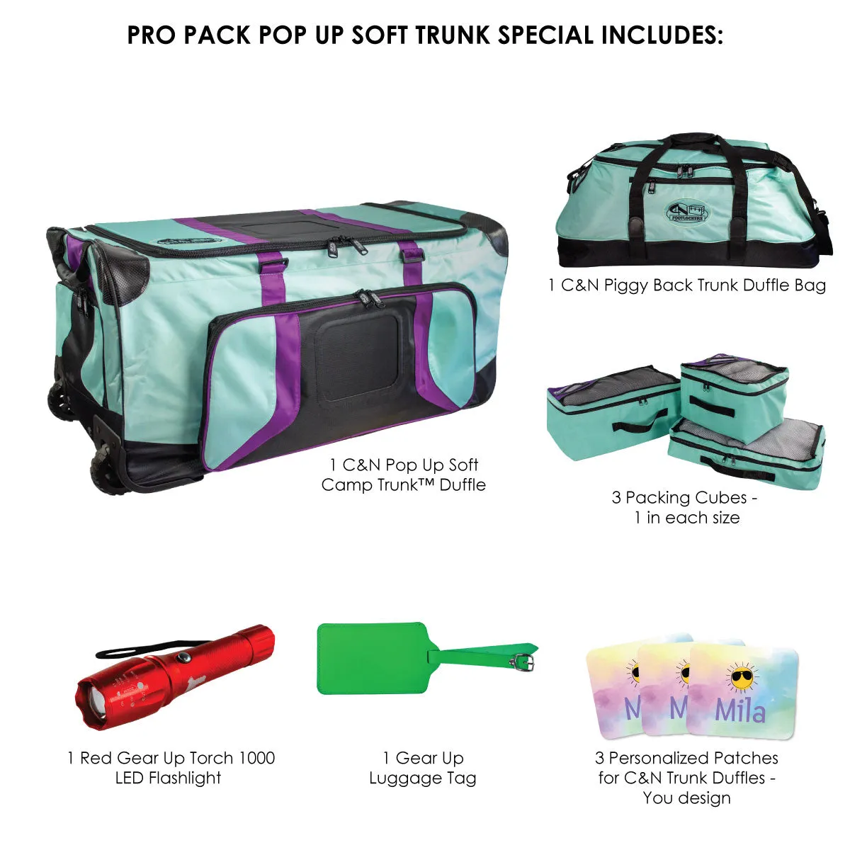 Pro Pack Pop Up Soft Camp Trunk™ Duffle - $85  in Free Accessories!