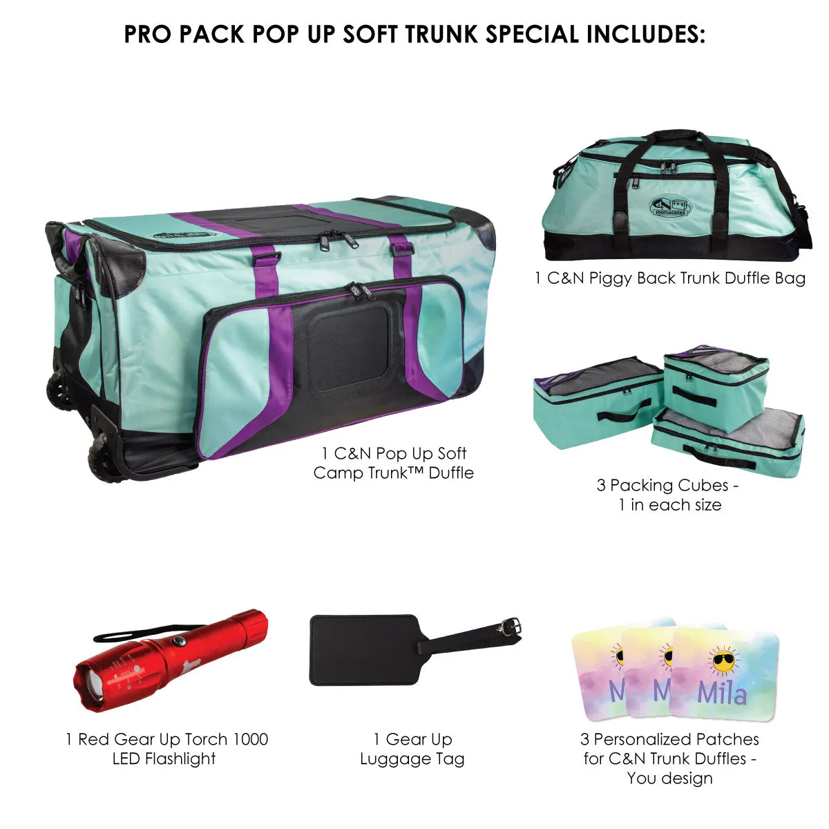 Pro Pack Pop Up Soft Camp Trunk™ Duffle - $85  in Free Accessories!