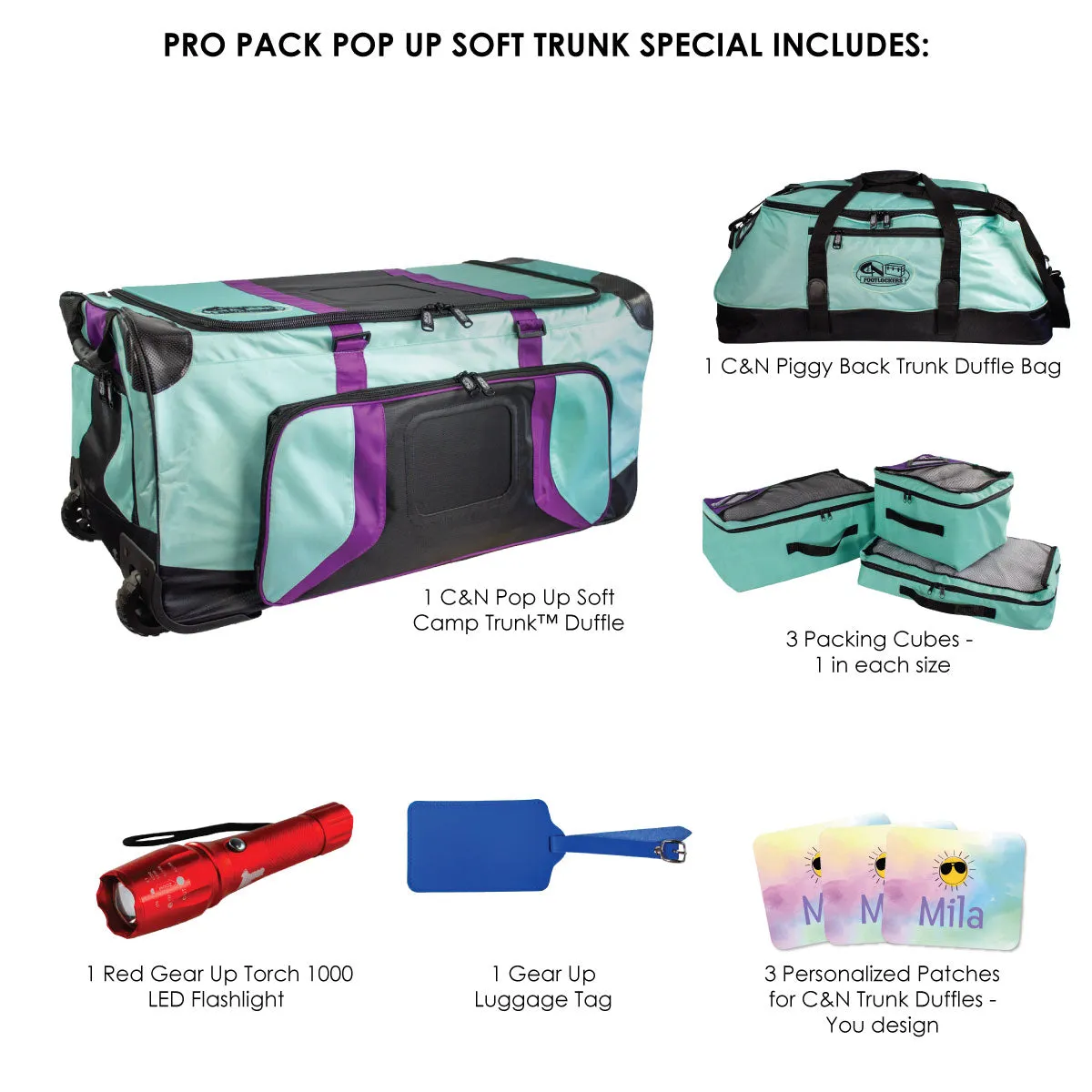 Pro Pack Pop Up Soft Camp Trunk™ Duffle - $85  in Free Accessories!