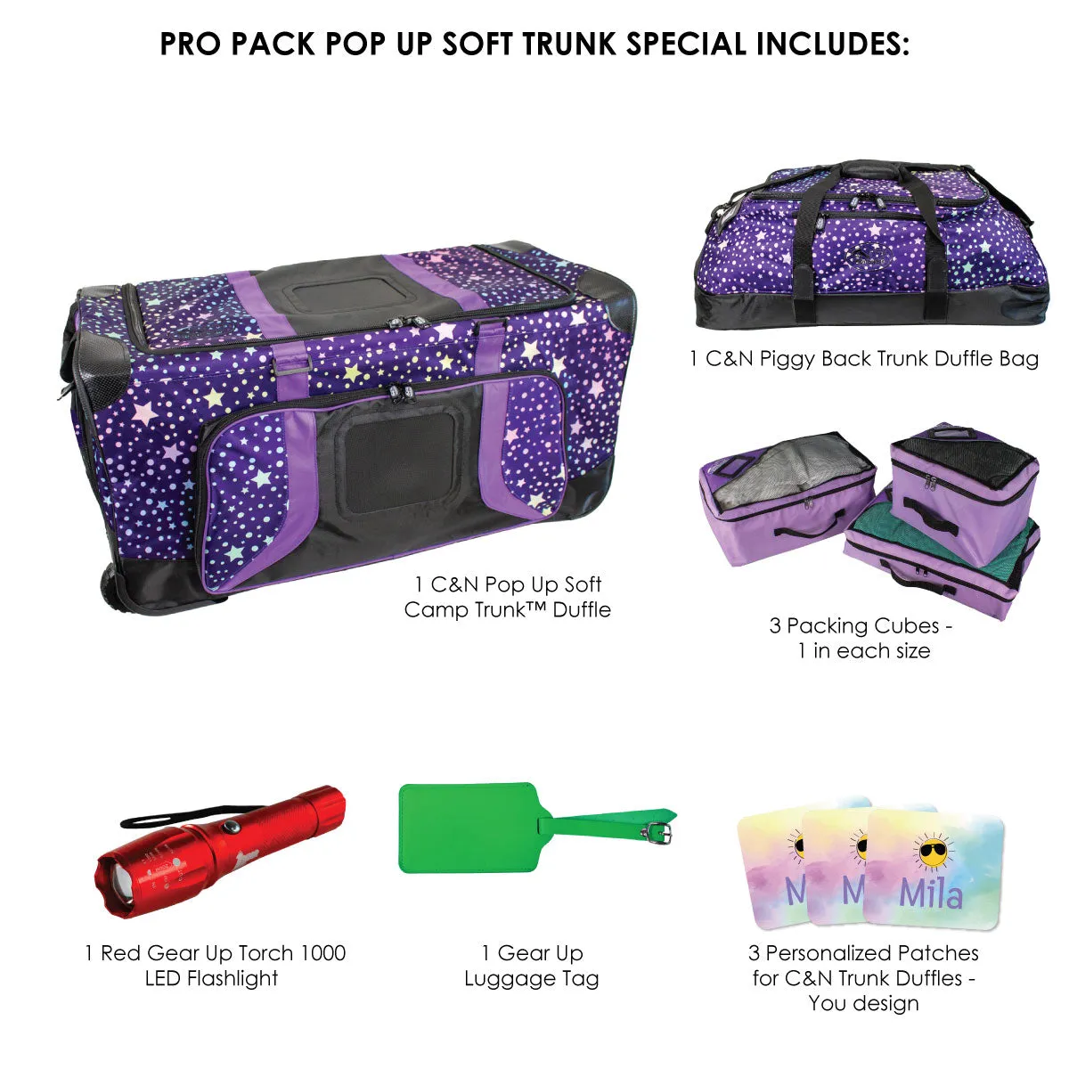 Pro Pack Pop Up Soft Camp Trunk™ Duffle - $85  in Free Accessories!