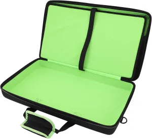 Professional DJ Controller Bag for Pioneer FLX4, DDJ-400, SB3, Padded Water Proof Travel Case with Laptop Compartment (15.6), EVA Protective Cover