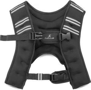 ProsourceFit Exercise Weighted Training Vest - 12lb, black