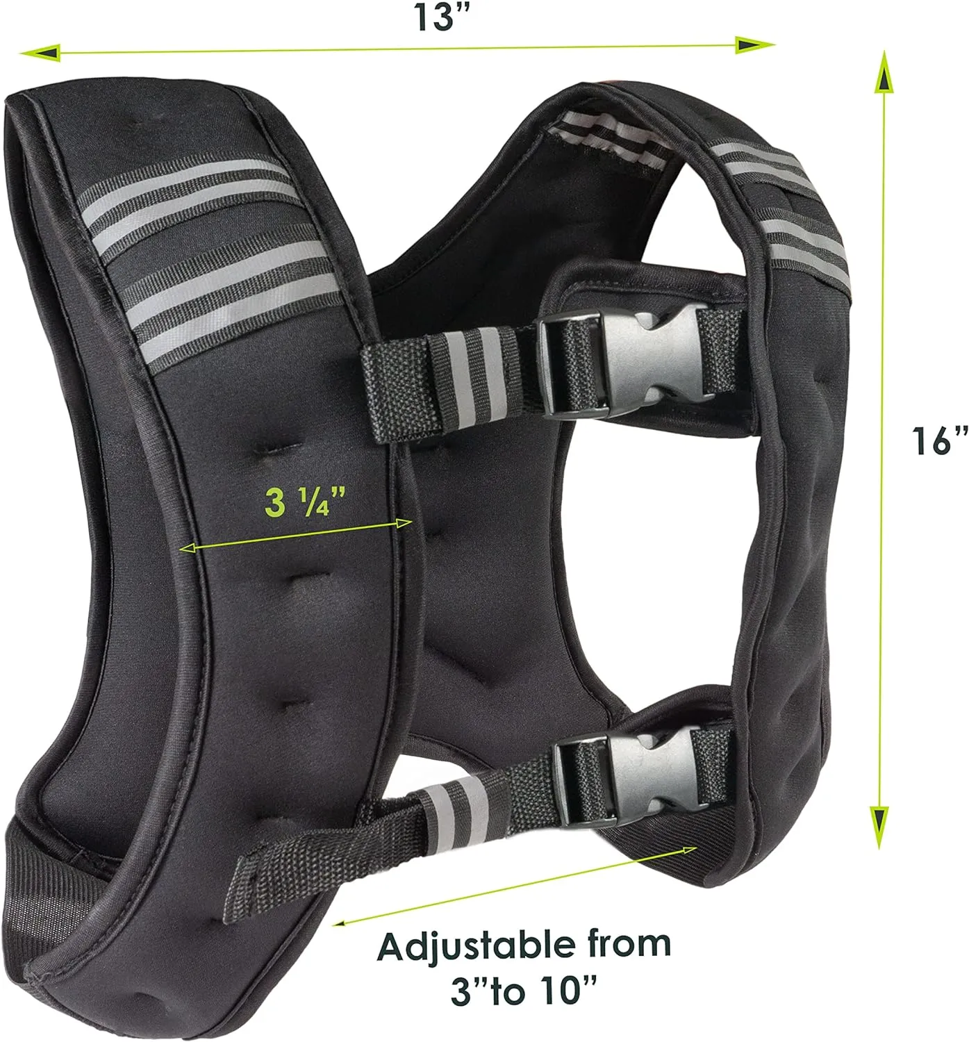 ProsourceFit Exercise Weighted Training Vest - 12lb, black