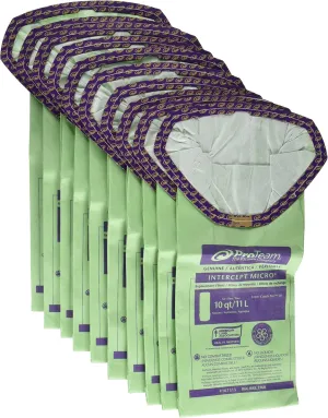 Proteam Super Coach Vacuum Bags, Commercial-Grade Proteam Super Coach Pro 10 and GoFit 10 Vacuum Bag Filters, 107313