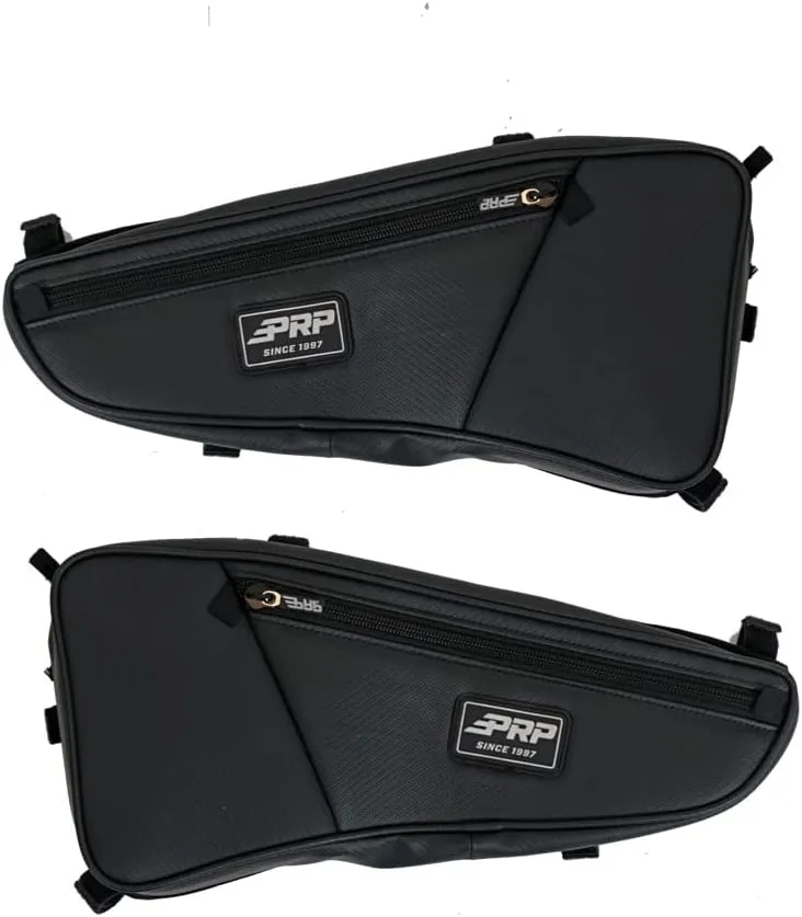 PRP UTV Door Storage Bags with Knee Pads for Polaris RZR 200 – Easy Install on Door Frame, Large Storage Pockets, Water Resistant & Puncture Proof Design, Includes 2 Bags (R/L)