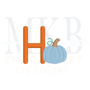 Pumpkin Mini Machine Embroidery Design File