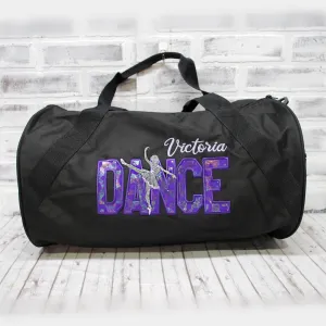 Purple Ballet Dancer Personalized Tote or Duffle Bag