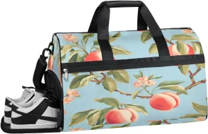 QsirBC Dragons Texture Gym Bag for Women Duffle Tote with Shoes Compartment Men Weekender Duffel