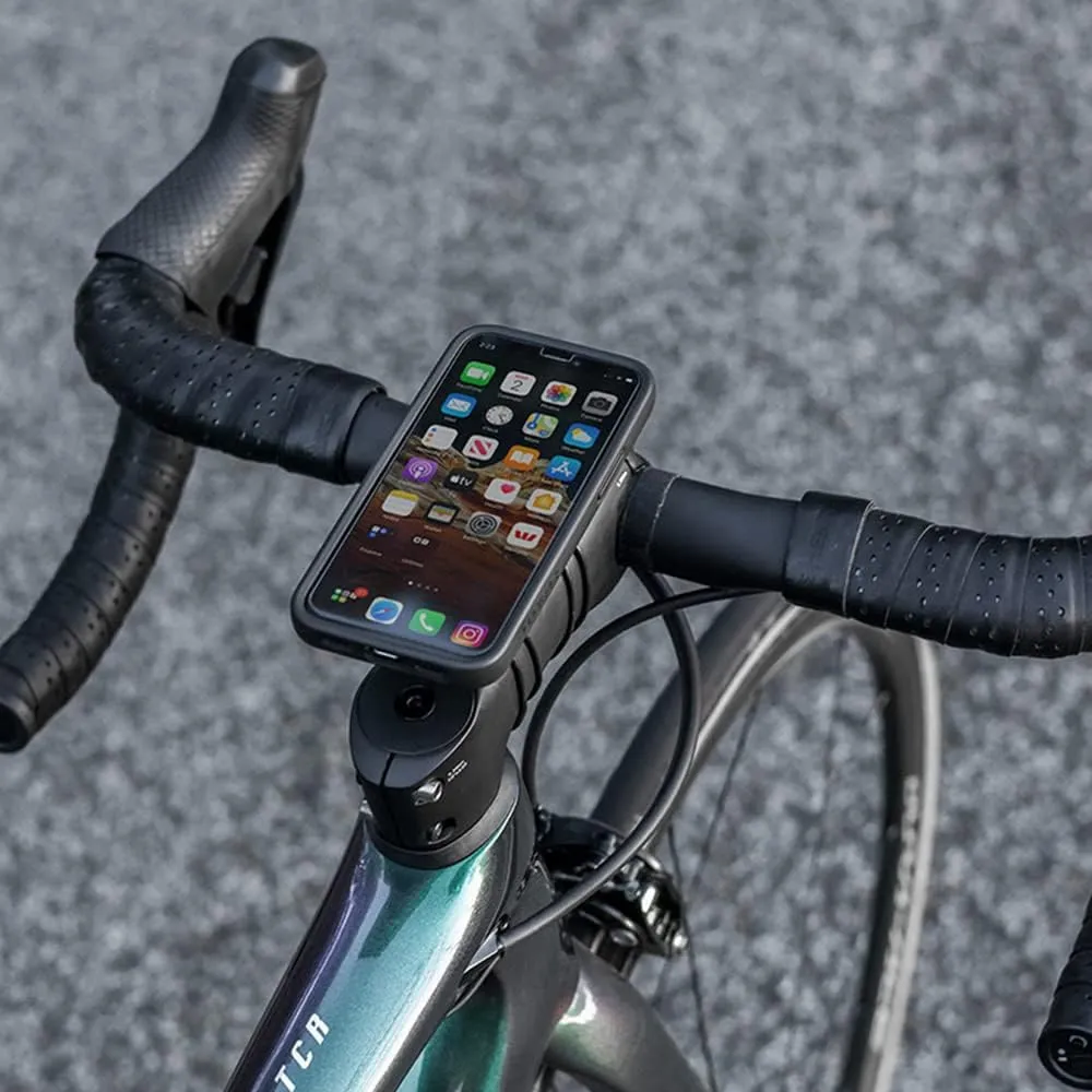 Quad Lock Stem/Handlebar Bike Mount Kit with iPhone XR