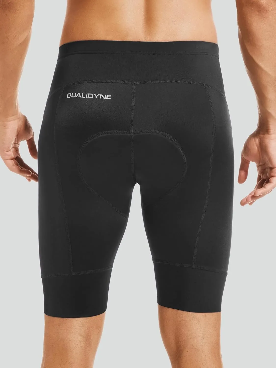 Qualidyne Men's Cycling Bike Shorts 3D Padded Biking Pants Cycle Shorts