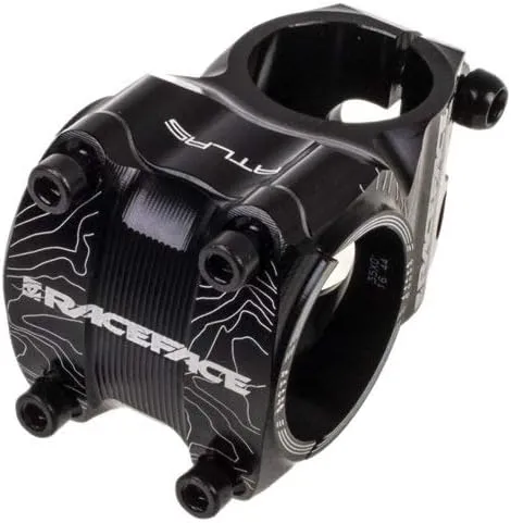 Race Face Atlas Mountain Bike Stem with 35x35mm Clamp, Black, 1 1/8-Inch