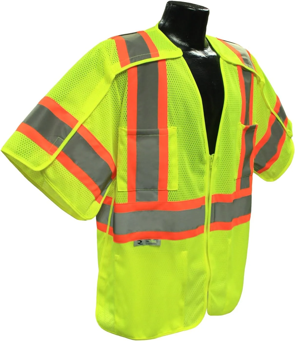Radians SV24-3GM-XL/2X Polyester Mesh Class 3 Breakaway Surveyor Vest