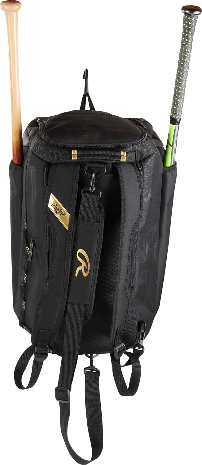 Rawlings | GOLD COLLECTION DUFFEL Equipment Bag | Baseball/Softball | Standard   XL Sizes
