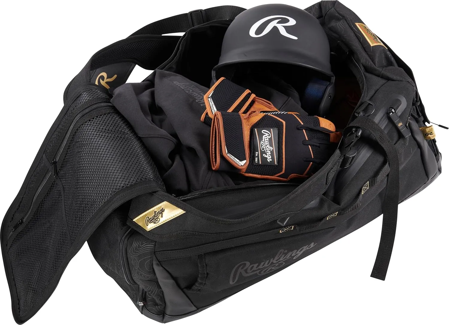Rawlings | GOLD COLLECTION DUFFEL Equipment Bag | Baseball/Softball | Standard   XL Sizes