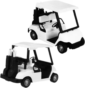 Realistic Golf Cart Model Mini Pullback Diecast Car Toy Office Desk Decor for Golf Enthusiasts