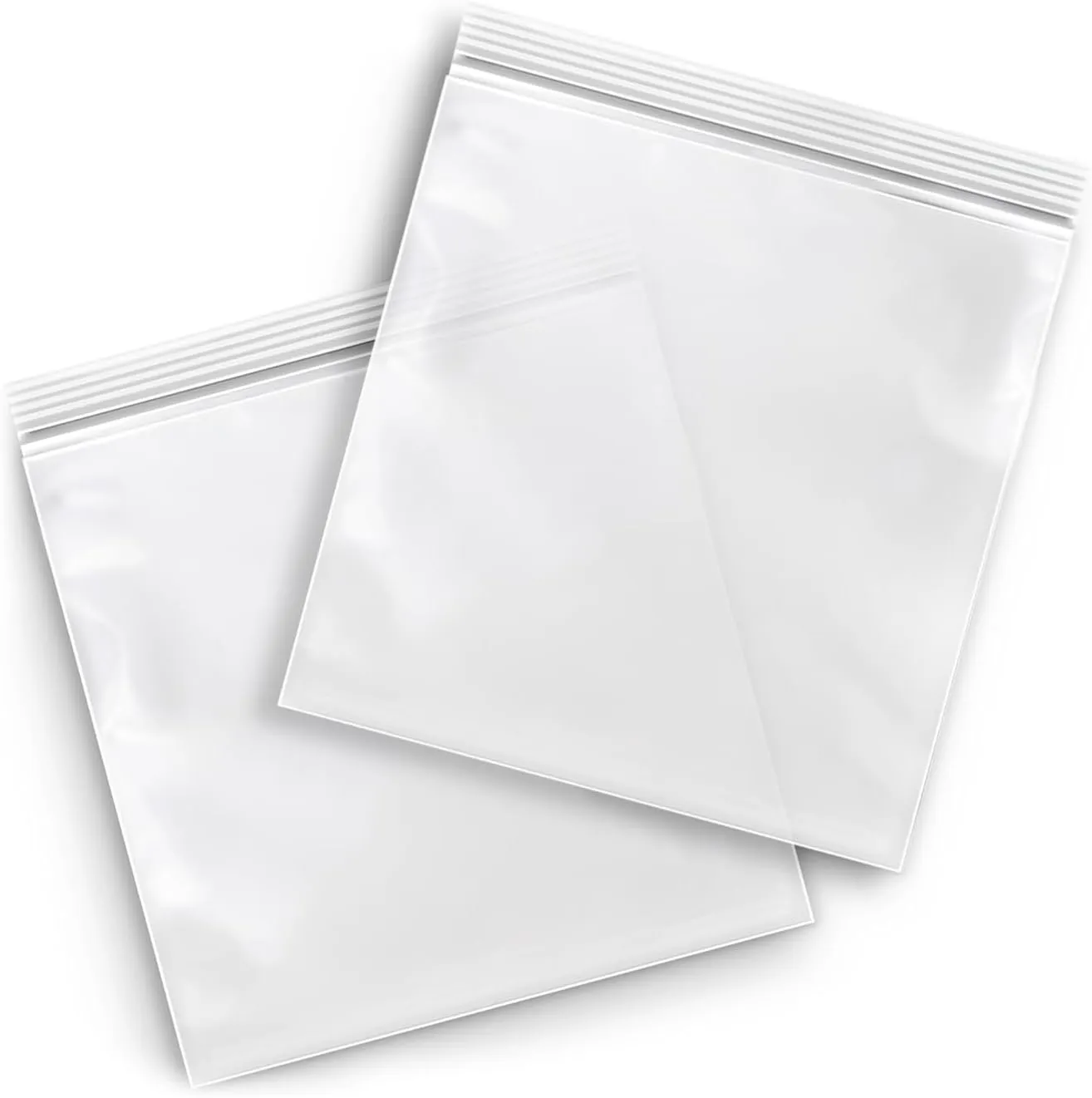 Reclosable Bags 10" x 12" 2 Mil Clear Zipper Plastic Bag Pack of 1000 Count