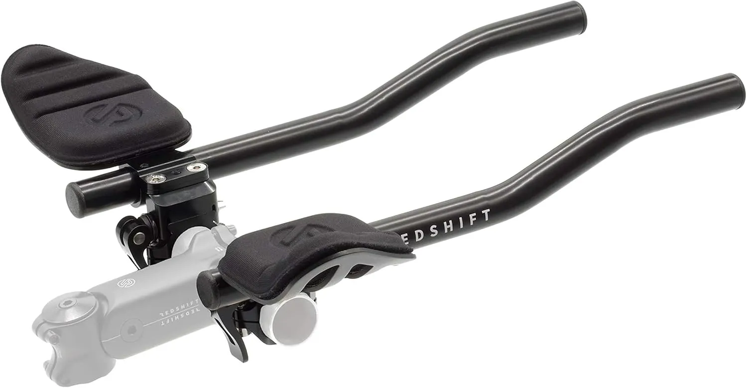 REDSHIFT Quick-Release Clip-On Bike Aero Bars, Bicycle Handlebar Rest, Aluminum Aerobar Extensions for Road, Triathlon, Mountain, Hybrid, Gravel Bikes, Cycling Biking Accessories Part