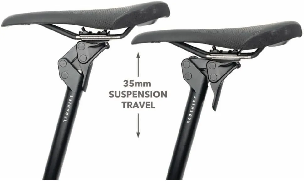 REDSHIFT ShockStop City Suspension Seatpost, Bicycle Shock Absorber, Bike Seat Post for E-Bike, City, Commuter, Aluminum