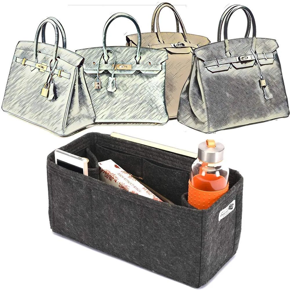 Regular Style Bag and Purse Organizer Compatible for the Designer Bag Birkin 30, 35, and 40