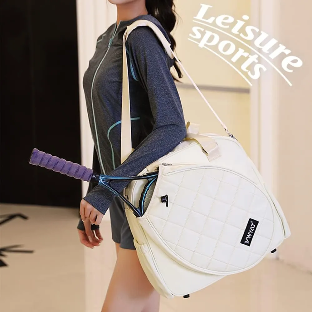 Rejolly Tennis Shoulder Bag Large Water Resistant Tote Handbag for Tennis Racket, Pickleball Paddles, Badminton Racquet