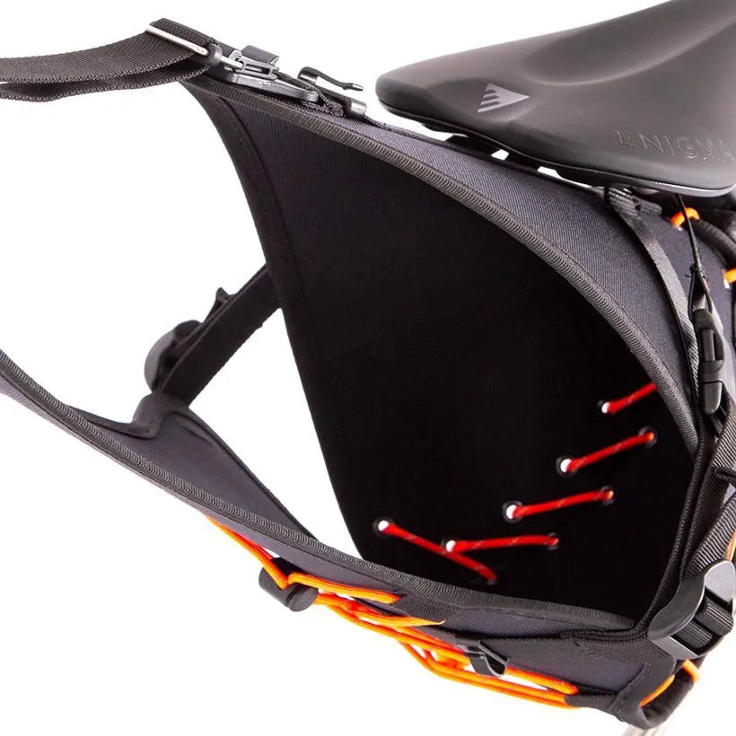 Restrap Saddle Bag (Black/Orange)