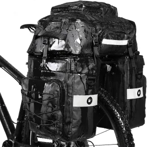 Rhinowalk Bike Bag Bike Pannier Bag Set, for Bicycle Cargo Rack Saddle Bag Shoulder Bag Laptop Pannier Rack Bicycle Bag Professional Cycling Accessories 3 in 1