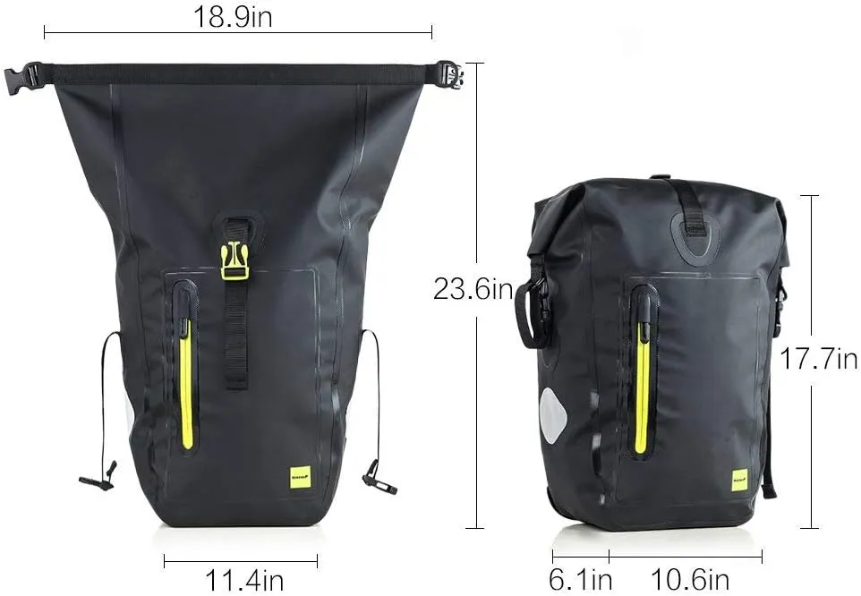 Rhinowalk Bike Bag Waterproof Bike Pannier Bag,(for Bicycle Cargo Rack Saddle Bag Shoulder Bag Laptop Pannier Rack Bicycle Bag Professional Cycling Accessories)