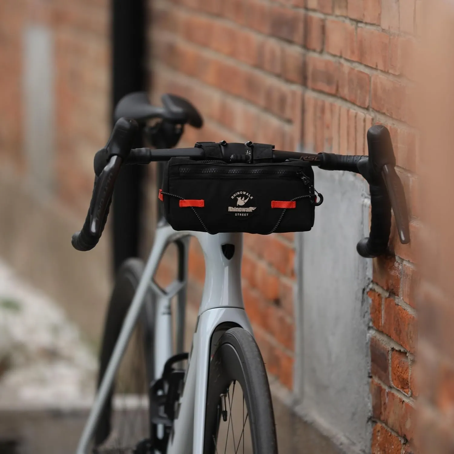 Rhinowalk Bike Handlebar Bag Urban Cycling Front Bag Bike Basket Bicycle Storage Bag for MTB Road Bike Folding Bike, Shoulder Bag, Cycling Accessories(Black)