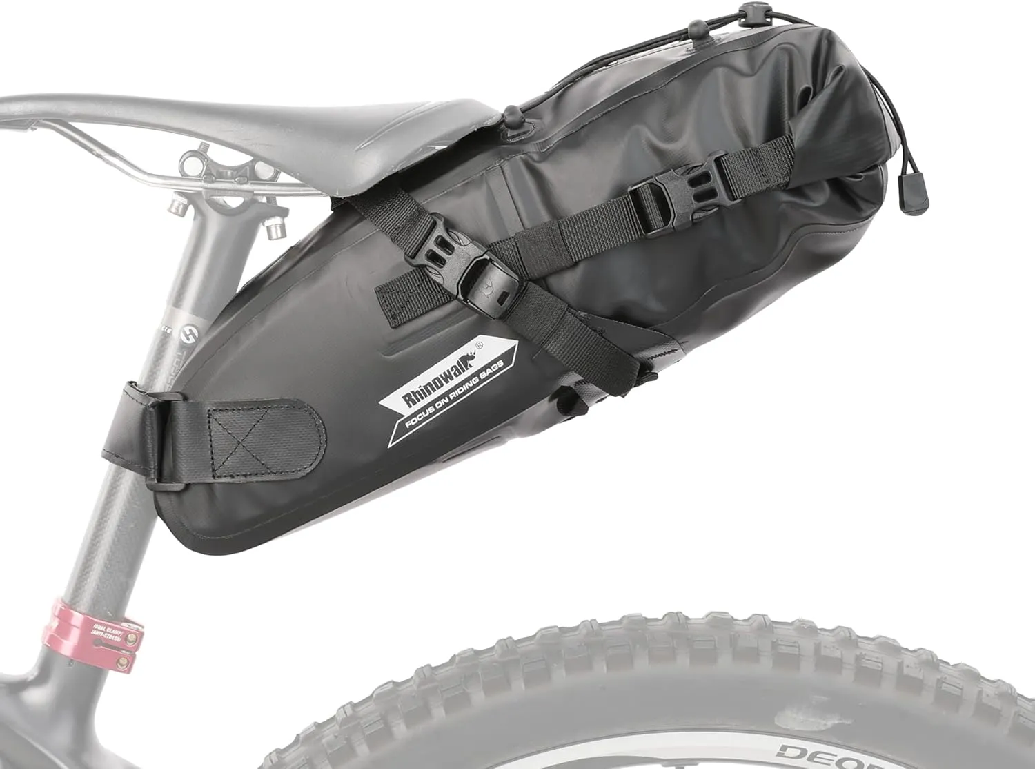 Rhinowalk Bike Saddle Bag Waterproof Bicycle Bag Cycling Seat Bag Mountain Road Portable Storage Bag, 5L