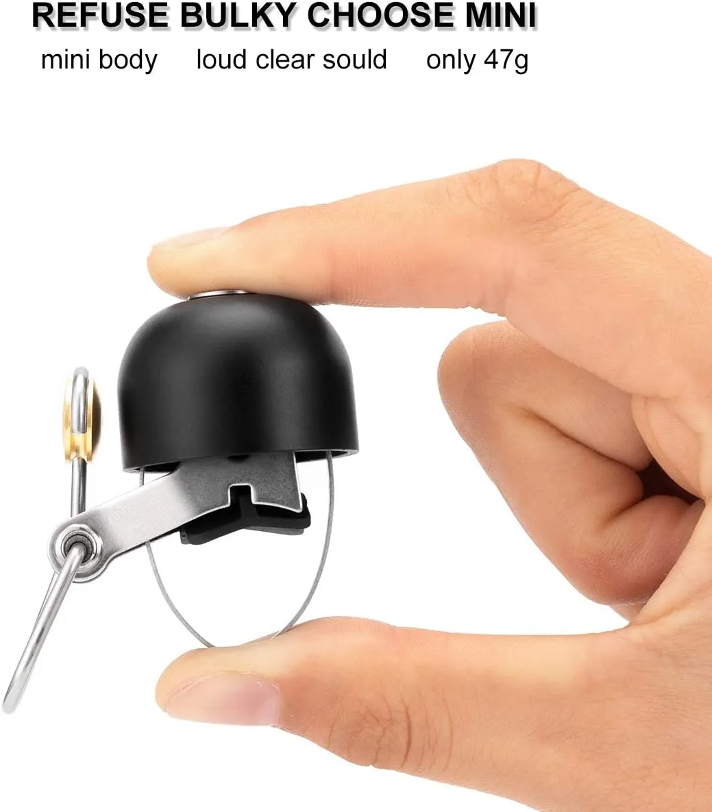 ROCKBROS Bike Bell Classic Bicycle Bell for Bike Ring Bell with Loud Sound Bells for Road Mountain Bike Handlebars Adults