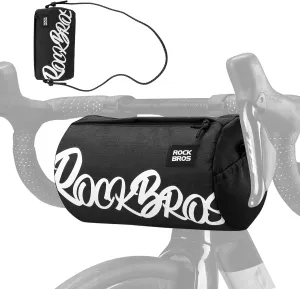 ROCKBROS Bike Handlebar Front Bag Bicycle Handy Frame Roll Bag with Shoulder Removable Strap Mountain Bike Storage Pouch Cycling Accessories