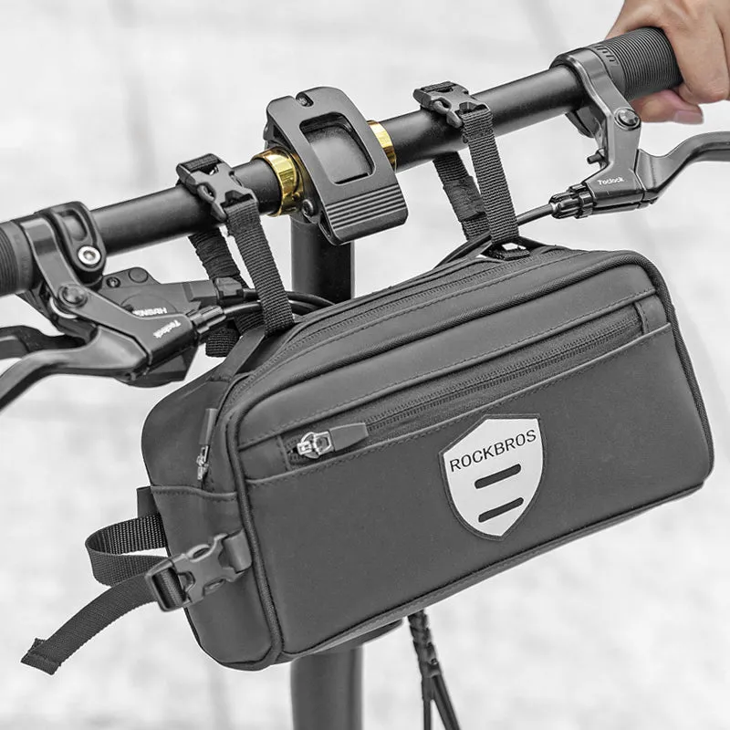 ROCKBROS Cycling Bag Bike Front Handlebar Bicycle Frame Bag Waterproof MTB Bike Bag 2L