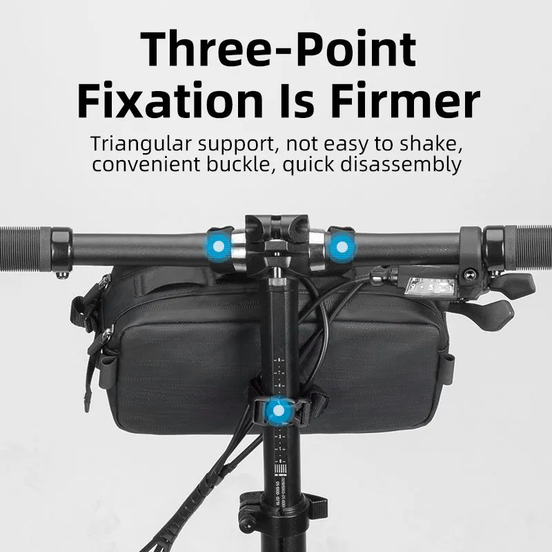 ROCKBROS Cycling Bag Bike Front Handlebar Bicycle Frame Bag Waterproof MTB Bike Bag 2L