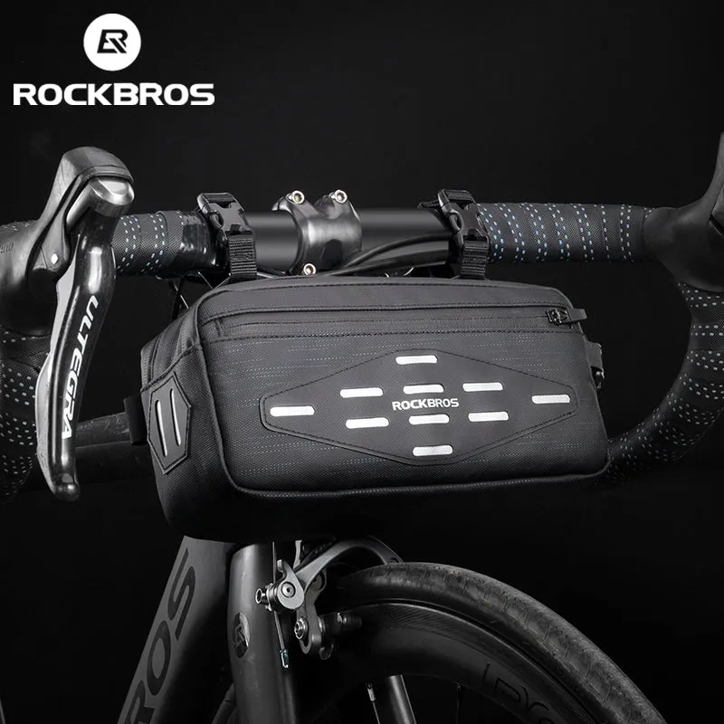 ROCKBROS Cycling Bag Bike Front Handlebar Bicycle Frame Bag Waterproof MTB Bike Bag 2L