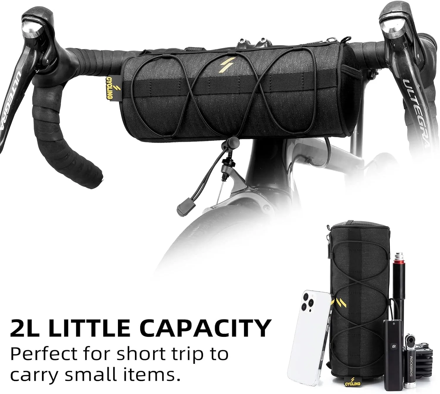 ROCKBROS Handlebar bag with bike bell