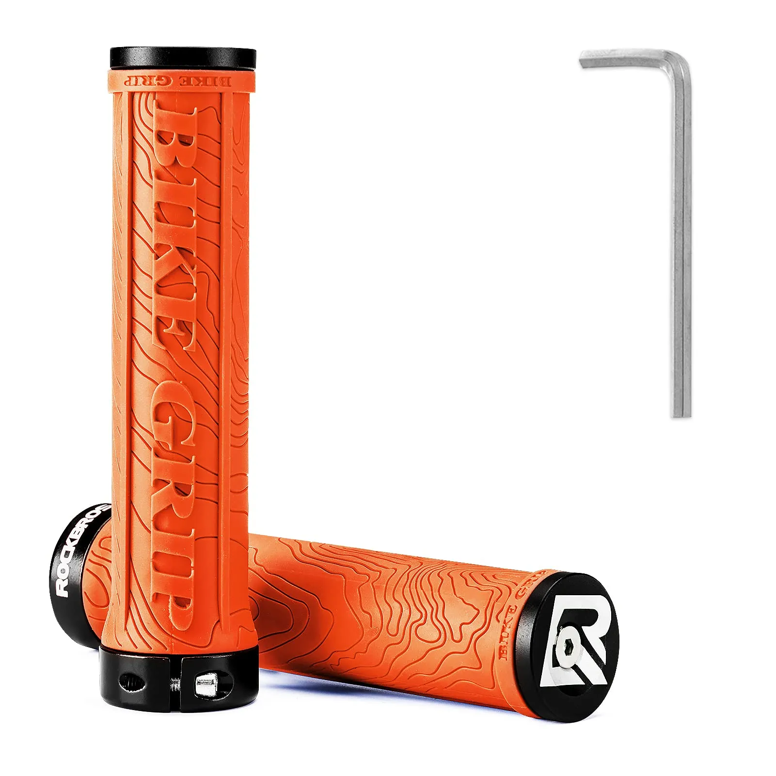 ROCKBROS Mountain Bike Handlebar Grips Double Lock-on Rubber Anti-slip
